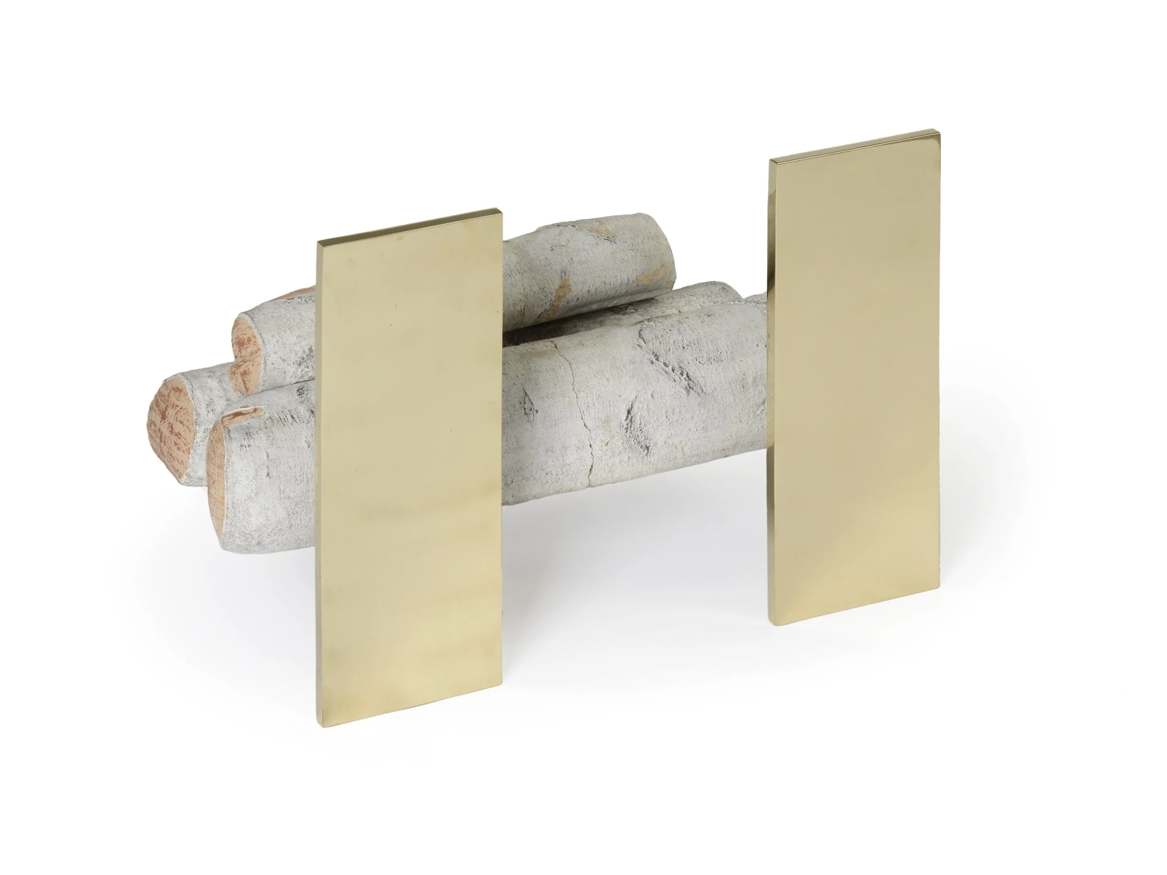 Robert Andirons – Minimalist Bronze Fireplace Accessories — John